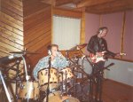 Sam and Ian in the studio at Picnic (February 1990)